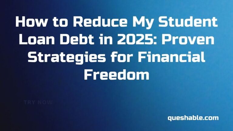 reducing your student loan debt