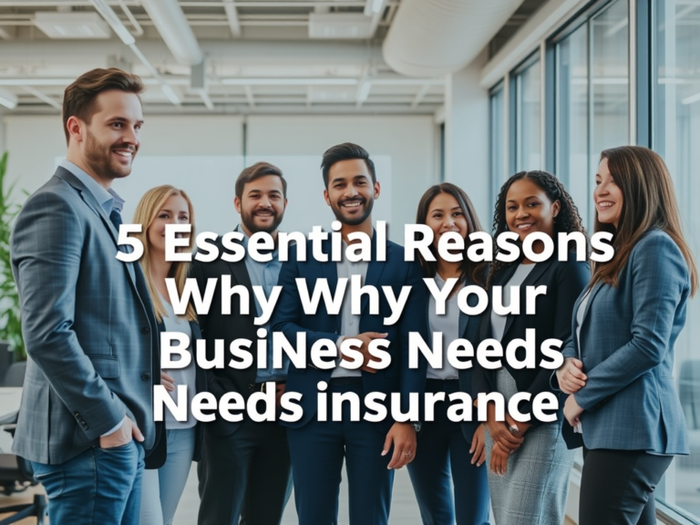 5 Essential Reasons Why Your Business Needs Insurance