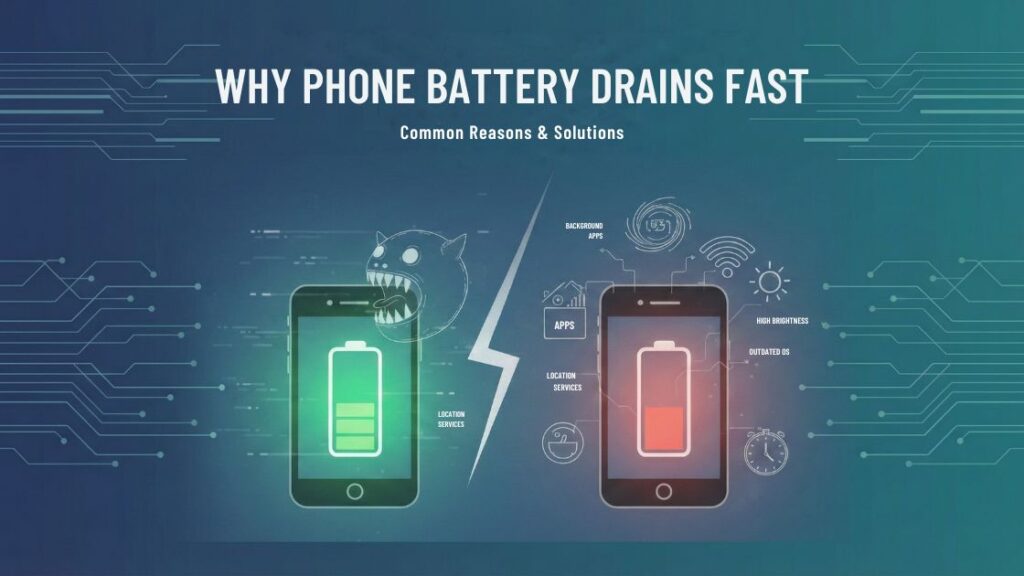 WHY PHONE BATTERY DRAINS FAST